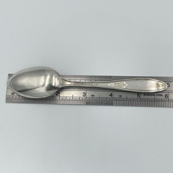 1929 LADY DORIS Silver Plate PRINCESS 6" Teaspoons Set of 3 International Silver - Picture 10 of 10
